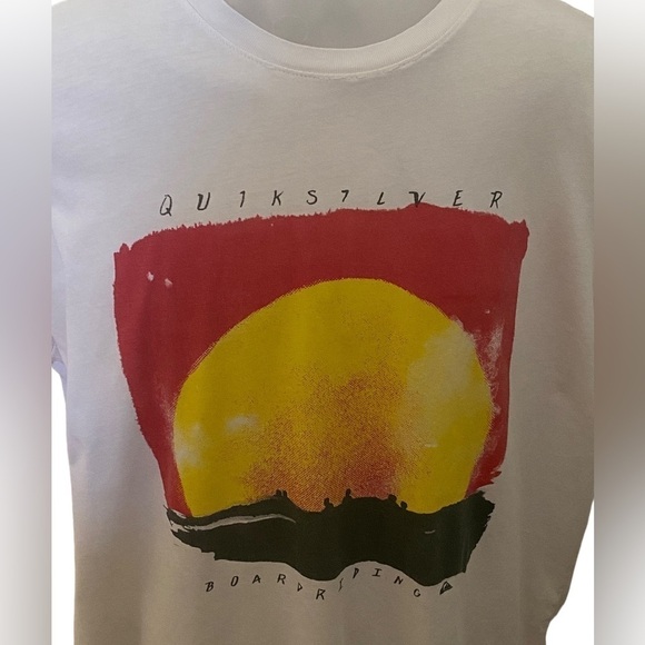QUIKSILVER Boardriding Sunset Surf Tee Shirt Men L Large - Picture 2 of 6